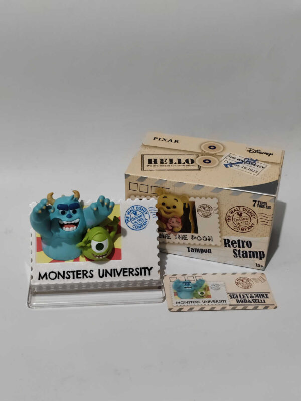 Sulley-and-Mike-Monster-University,-DIsney-Retro-Stamp-Collection-Blind-Box-Original-Miniso-2