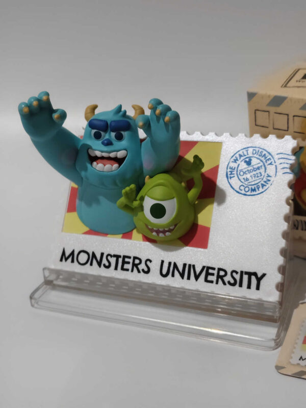 Sulley-and-Mike-Monster-University,-DIsney-Retro-Stamp-Collection-Blind-Box-Original-Miniso-4